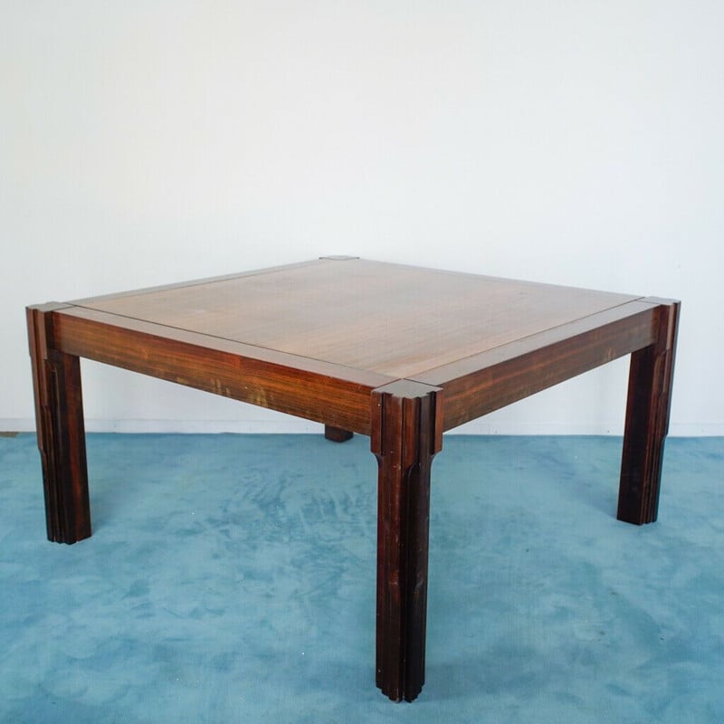 Table vintage en bois par Angelo Mangiarotti, 1960