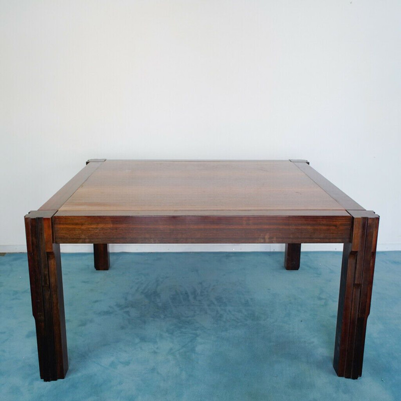 Table vintage en bois par Angelo Mangiarotti, 1960