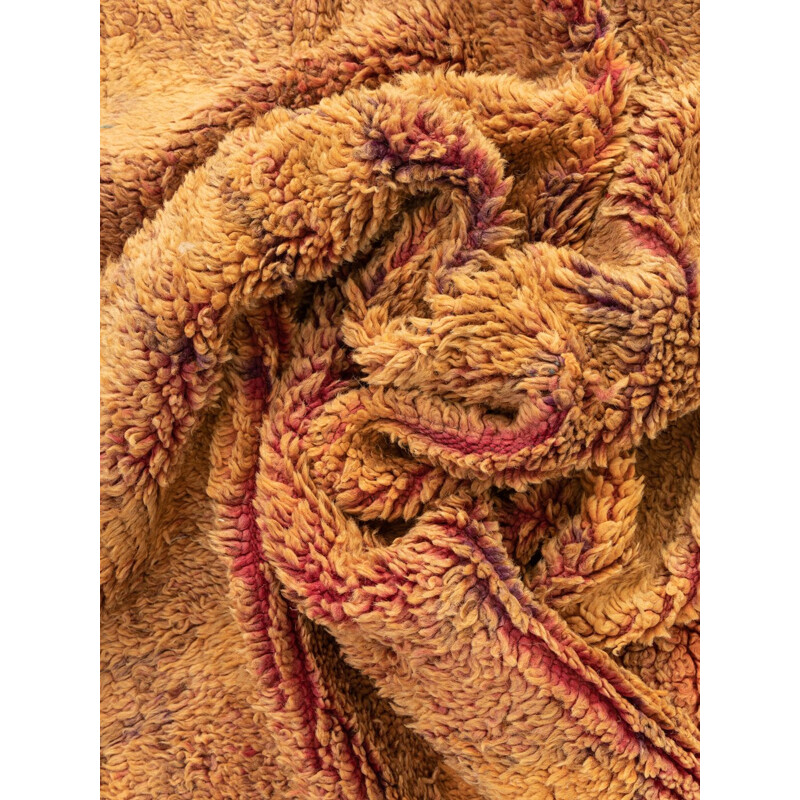 Tapis berbère Rehamna vintage en laine par Haouz de Marrakech, Maroc