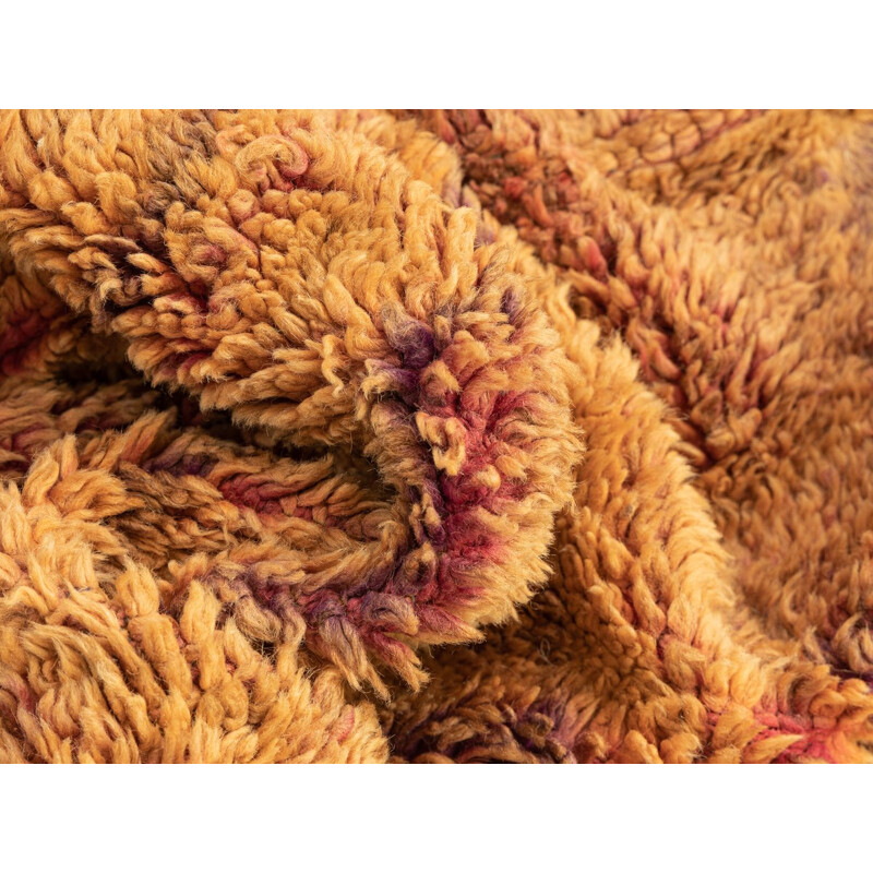 Tapis berbère Rehamna vintage en laine par Haouz de Marrakech, Maroc