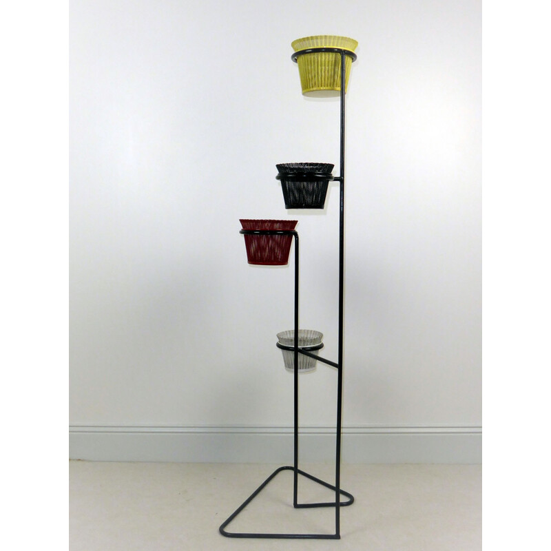 Black plants holder, Mathieu MATEGOT - 1950s