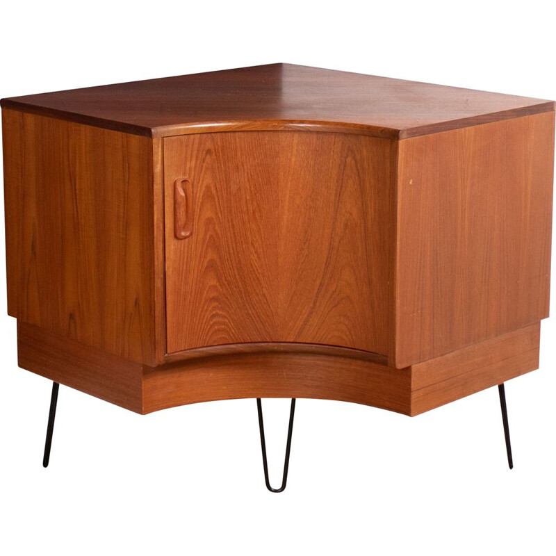 Vintage teak corner drinks cabinet by Victor Wilkins for G Plan Fresco, England 1960