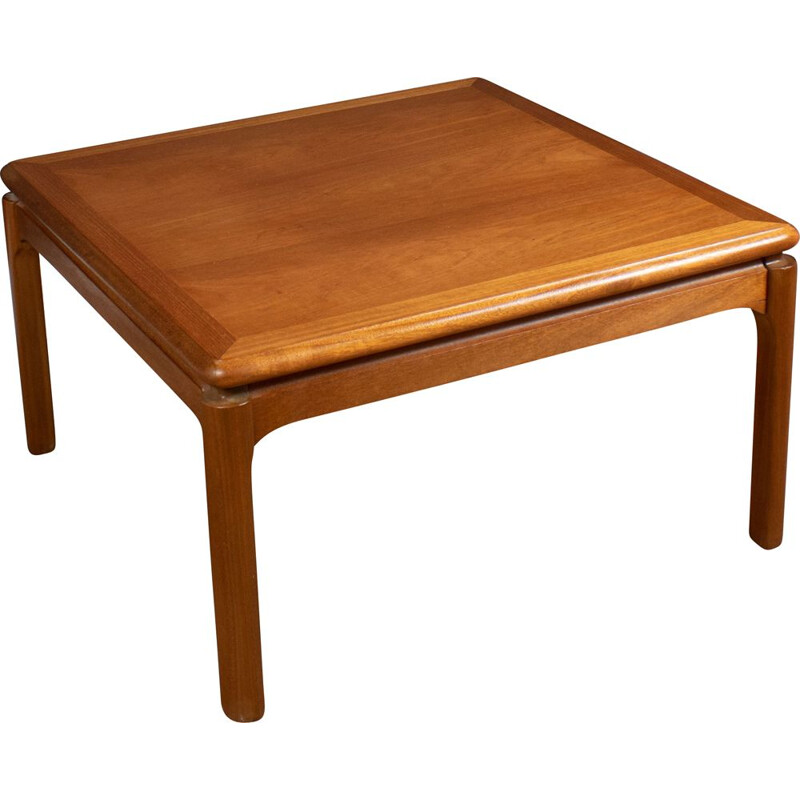 Table basse carrée vintage en teck par Nathan, 1960