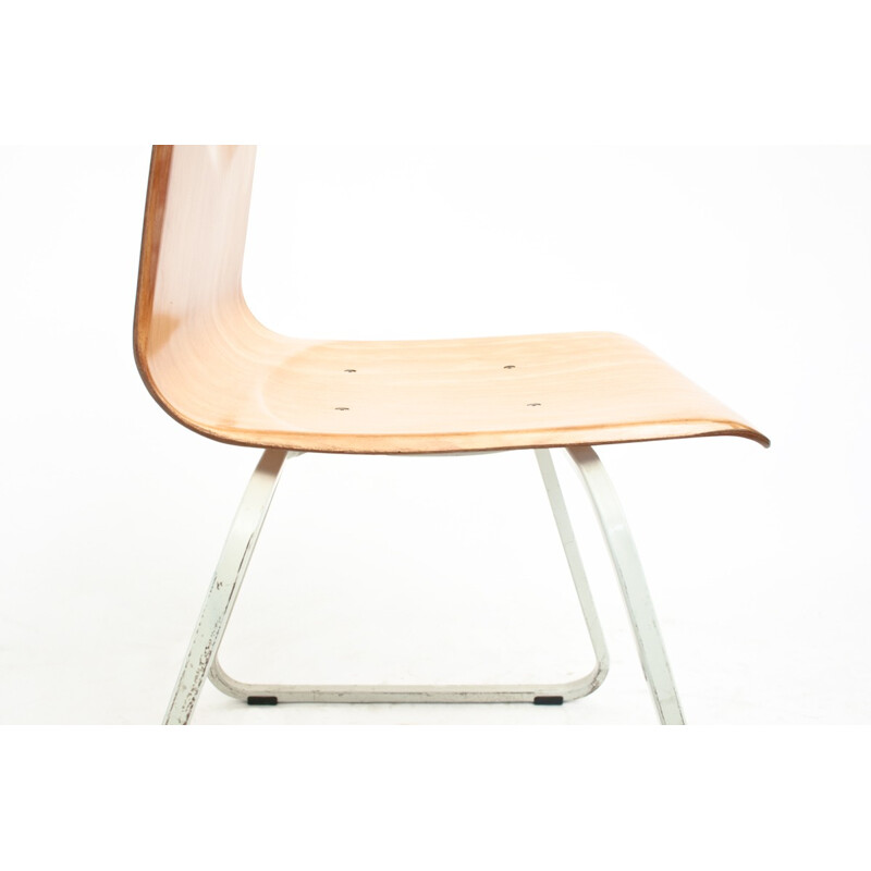 Suite de 6 chaises d'école Galvanitas n23 - 1960