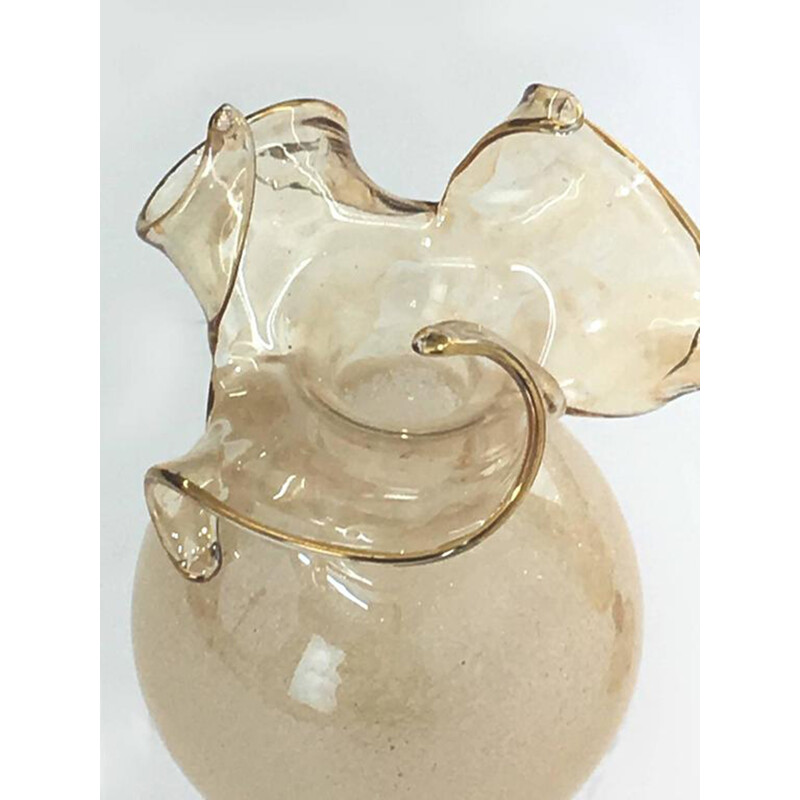Pair of Murano art glass vases - 1950s