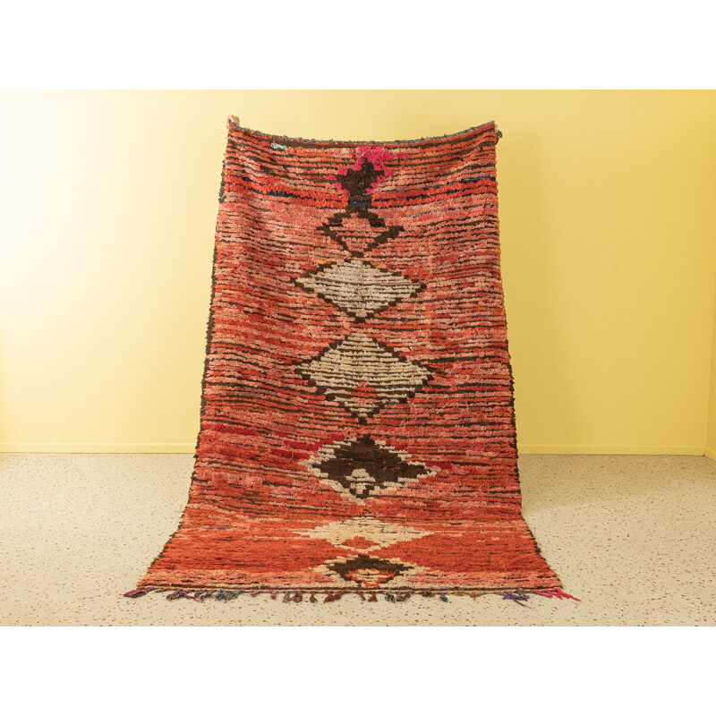 Rehamna vintage Berber carpet in wool, Morocco