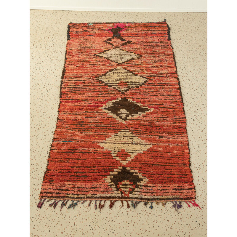 Rehamna alfombra bereber vintage de lana, Marruecos