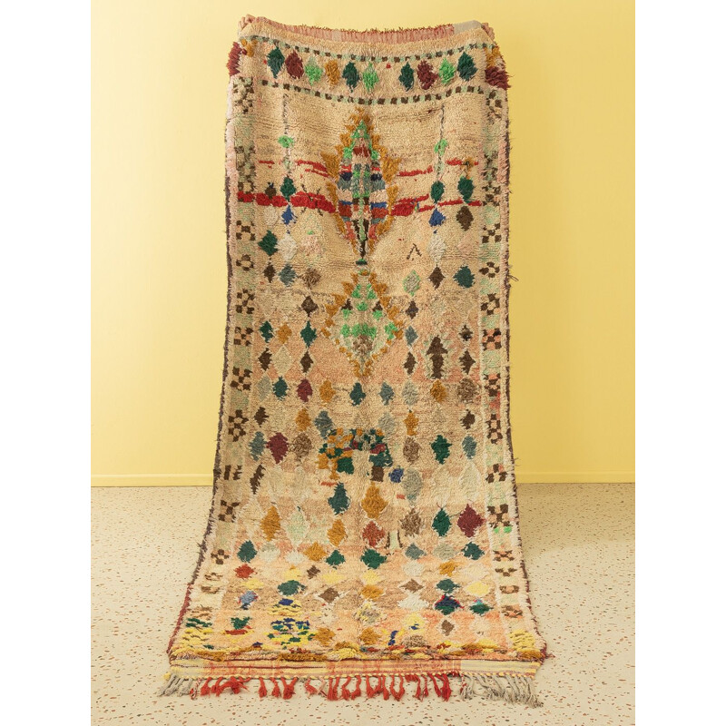 Vintage Berber tapijt "Boujad" in wol, Marokko
