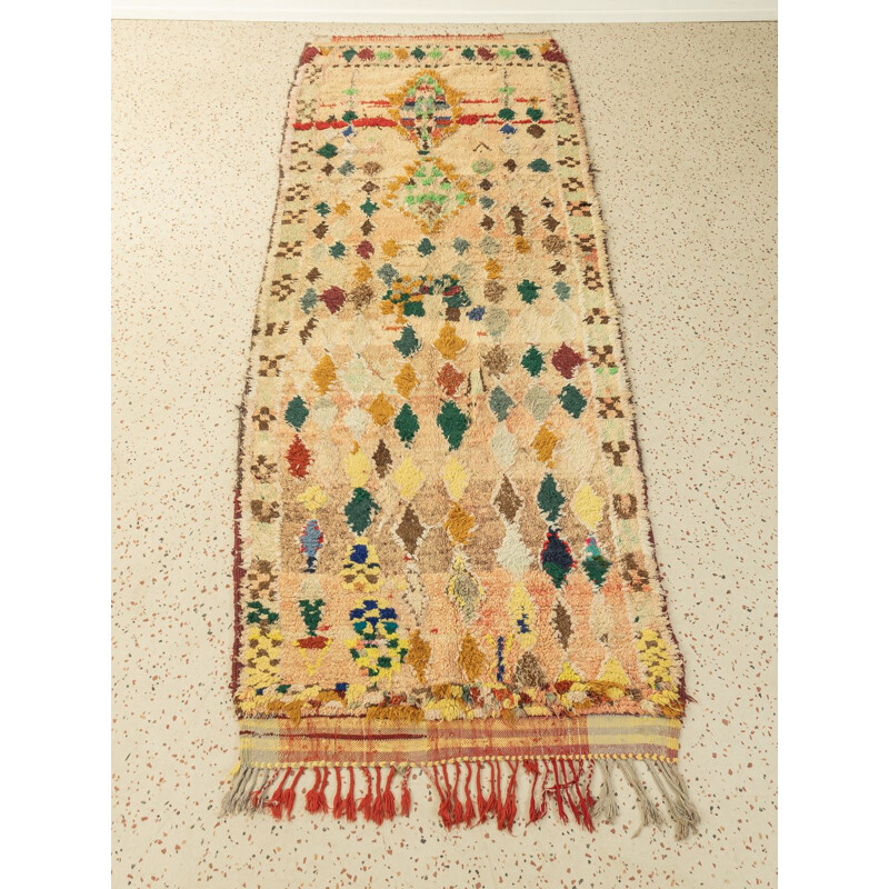 Vintage Berber carpet "Boujad" in wool, Morocco