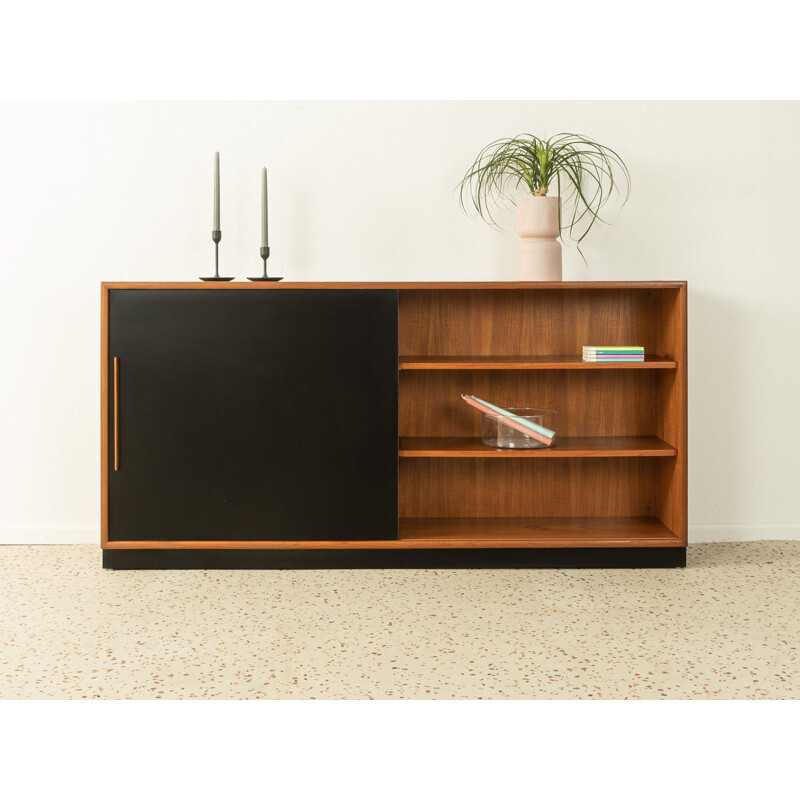 Vintage teak sideboard with sliding door by Wk Möbel, Germany 1960