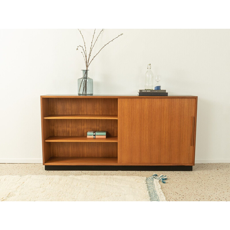 Vintage oak sideboard with sliding door by Wk Möbel, Germany 1960