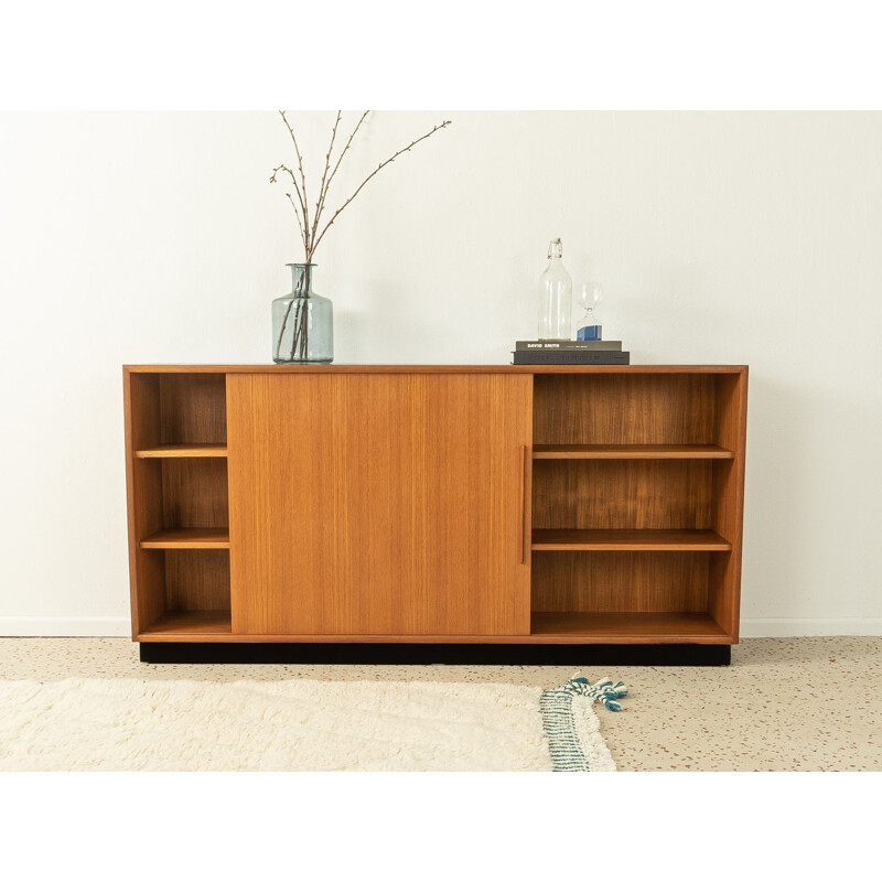 Vintage oak sideboard with sliding door by Wk Möbel, Germany 1960