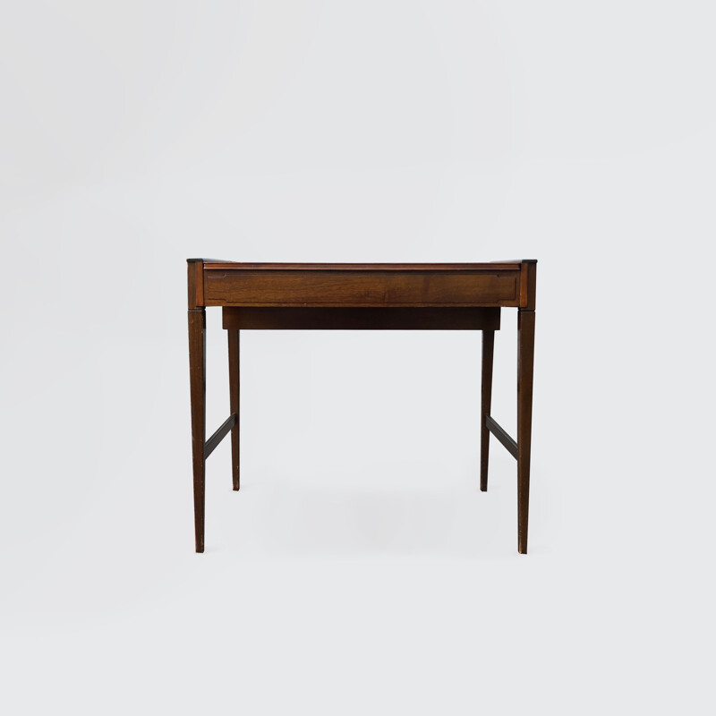 Vintage desk with enclosed mirror by Johannes Hansen, Denmark 1940s