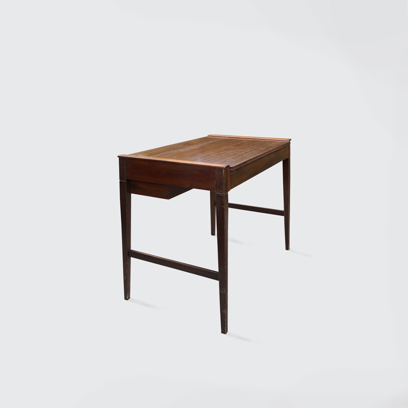 Vintage desk with enclosed mirror by Johannes Hansen, Denmark 1940s