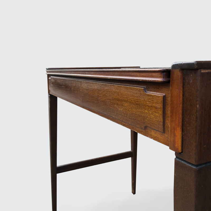 Vintage desk with enclosed mirror by Johannes Hansen, Denmark 1940s