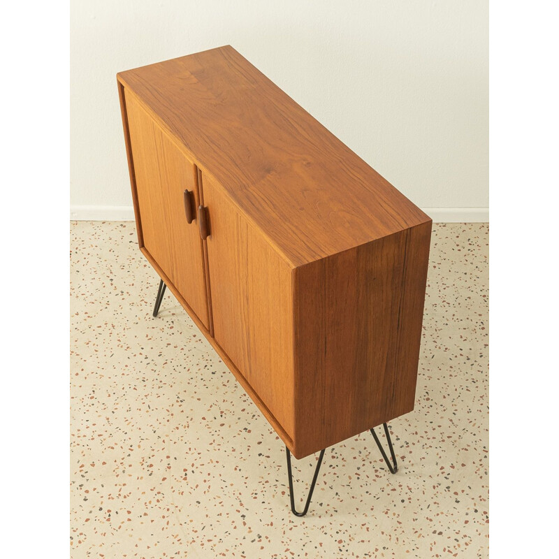 Vintage two-door teak chest of drawers by Heinrich Riestenpatt, Germany 1960