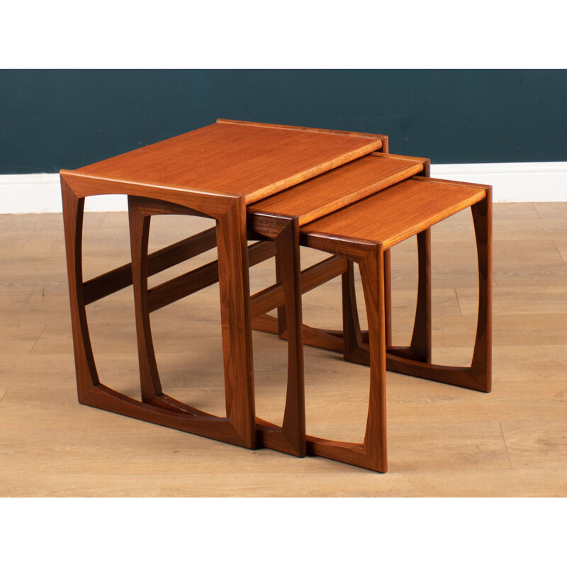 Vintage teak nesting tables by G Plan, England 1960