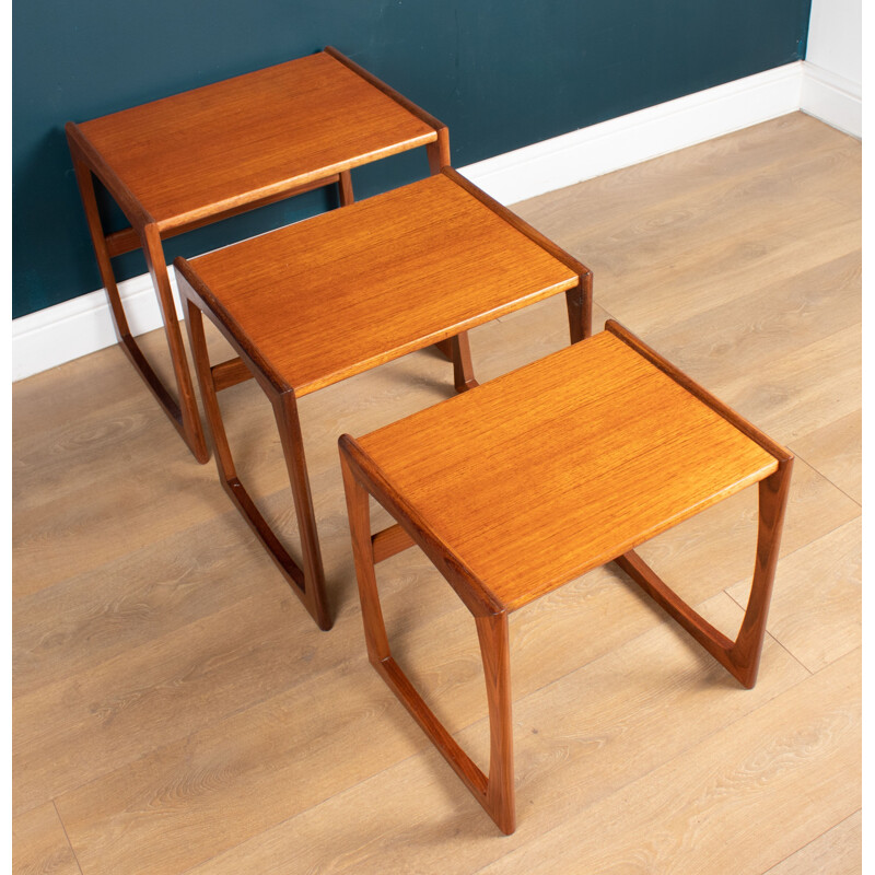 Vintage teak nesting tables by G Plan, England 1960