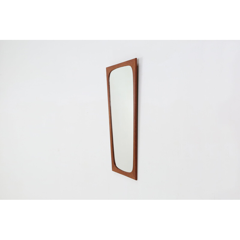 Mid-century Danish teak mirror, 1960s