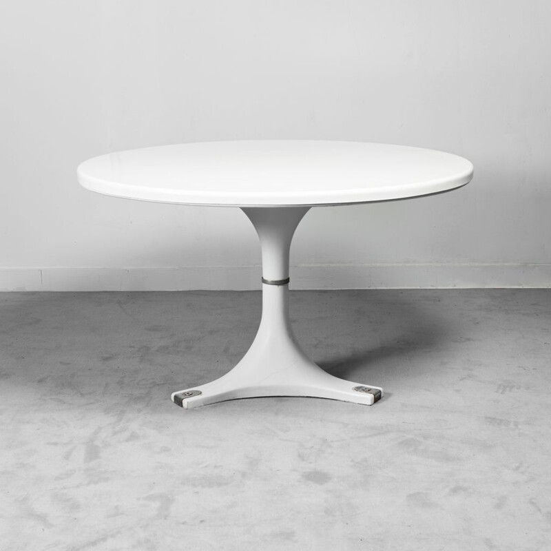 Vintage ronde tafel van Ignazio Gardella en Anna Castelli voor Kartell, 1960