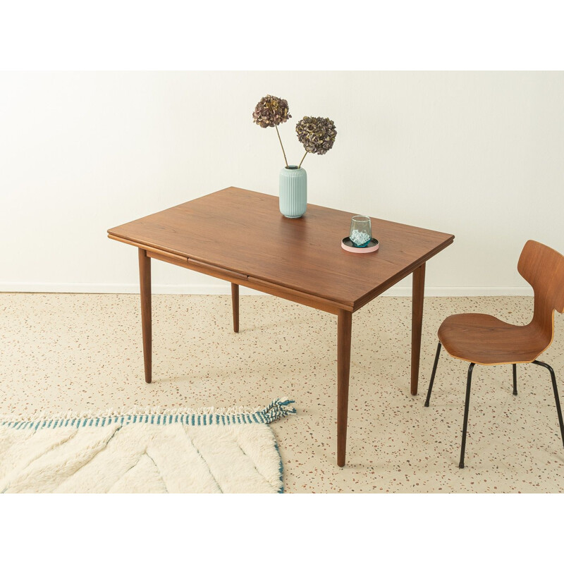 Vintage massief teakhouten tafel van Max Böhme, Duitsland 1960