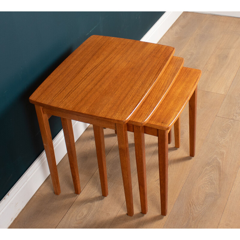 Vintage teak nesting tables, England 1960