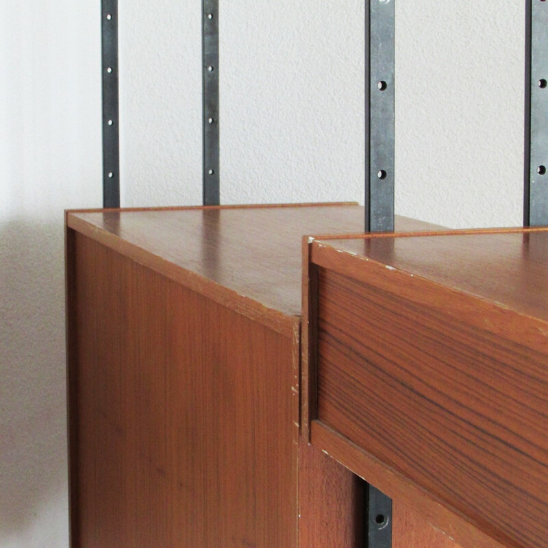 Vintage modular teak shelf - 1960s