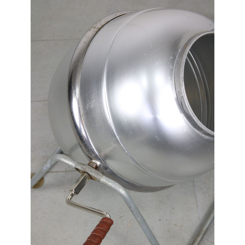 Lampadaire réflecteur vintage en aluminium