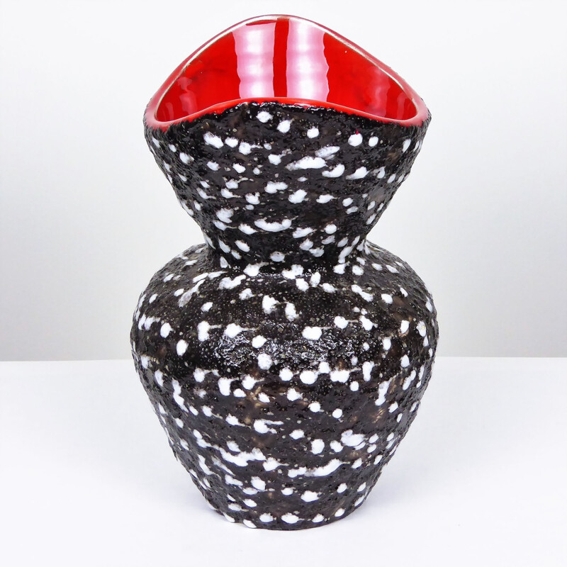 Vase Vallauris vintage en céramique écume - 1950