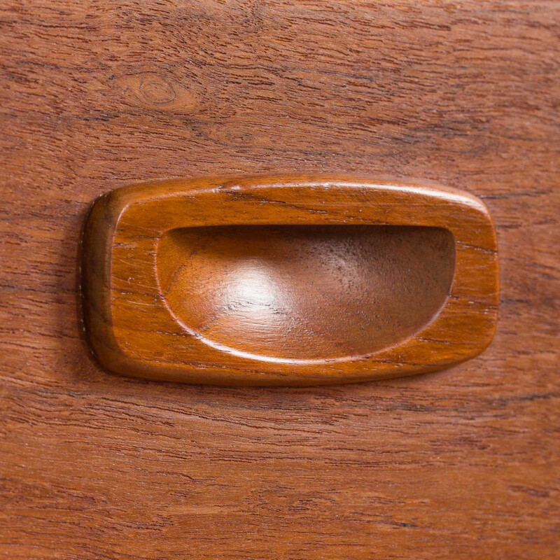 Vintage Teakholz-Wandschrank von Poul Cadovius und Preben Sorensen, Dänemark 1960