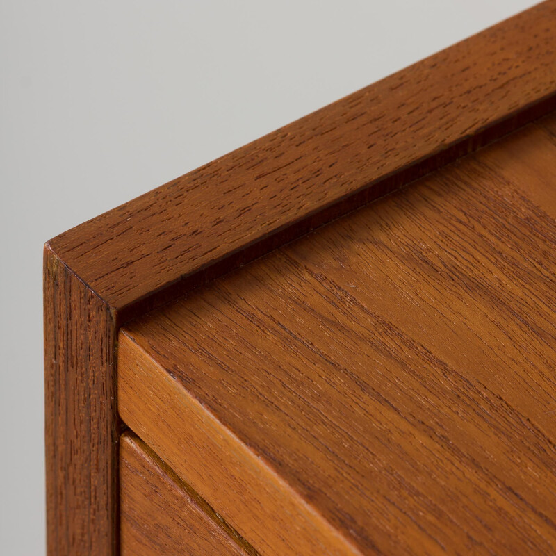 Vintage teak wall unit by Poul Cadovius and Preben Sorensen, Denmark 1960