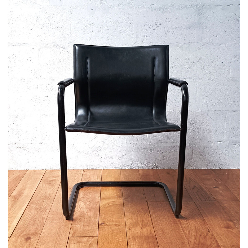 Vintage metalen stoel van Matteo Grassi