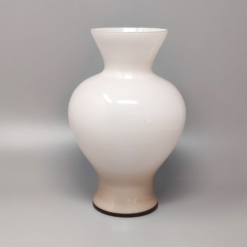 Vintage-Vase in Beige von Ca' Dei Vetrai, Italien 1960