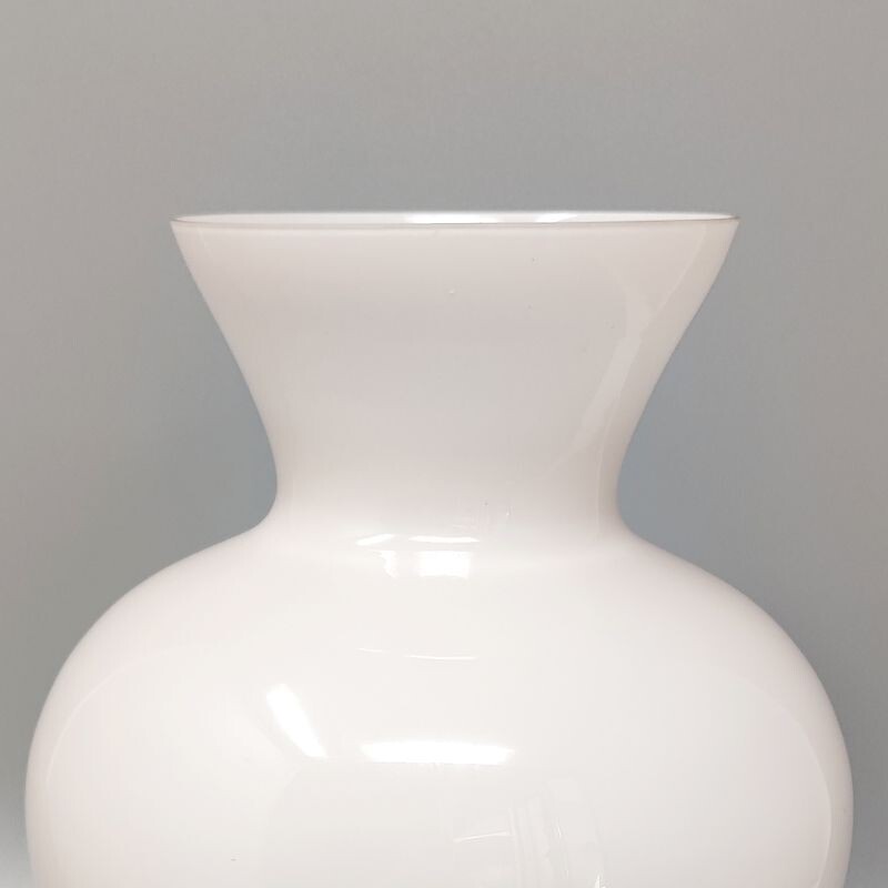 Vase vintage en beige par Ca' Dei Vetrai, Italie 1960