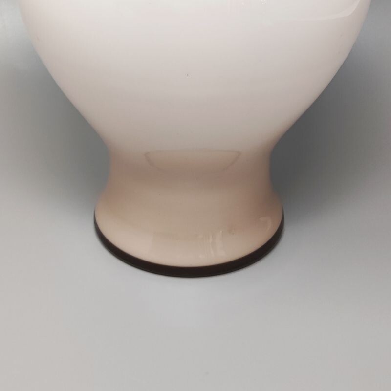 Vintage-Vase in Beige von Ca' Dei Vetrai, Italien 1960