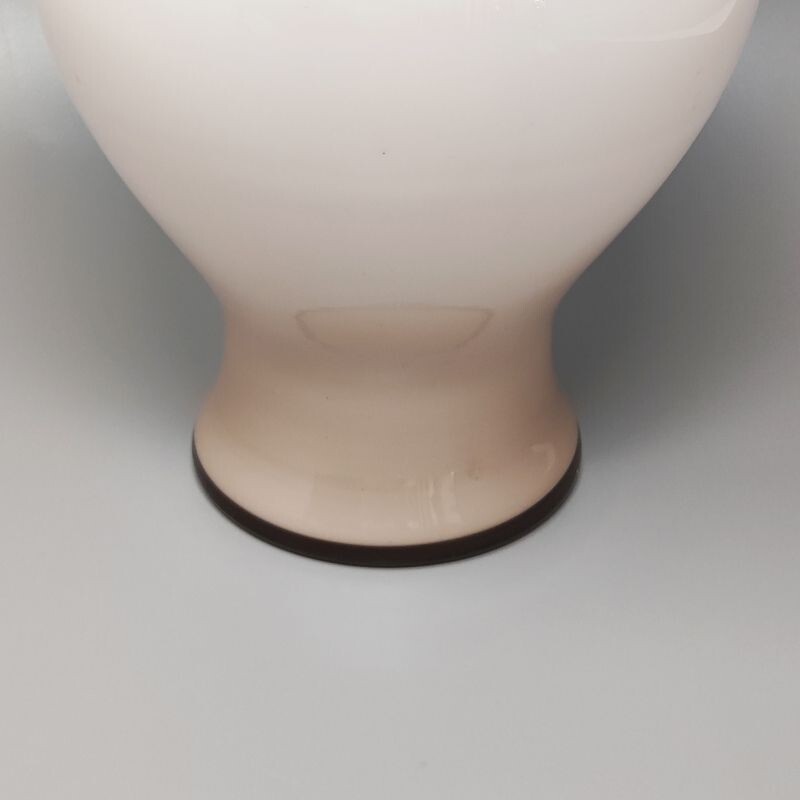 Vintage vase in beige by Ca' Dei Vetrai, Italy 1960s