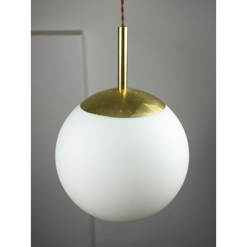 Vintage opaline globe pendant lamp
