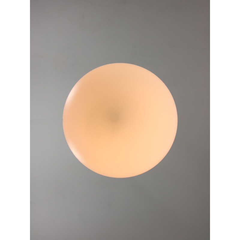 Sospensione a globo vintage in opalina
