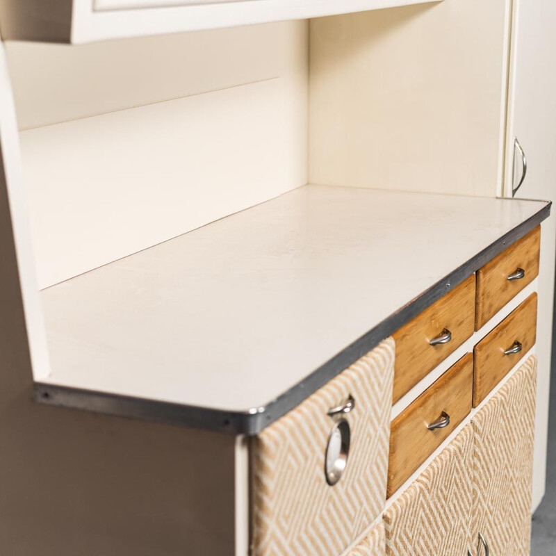 Vintage wooden highboard, 1950s