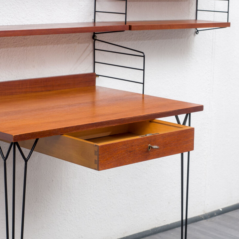 Vintage teak shelf, 1960s