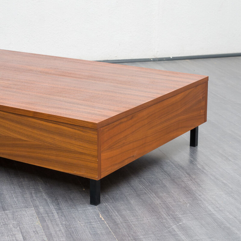 Vintage walnut coffee table, 1960s