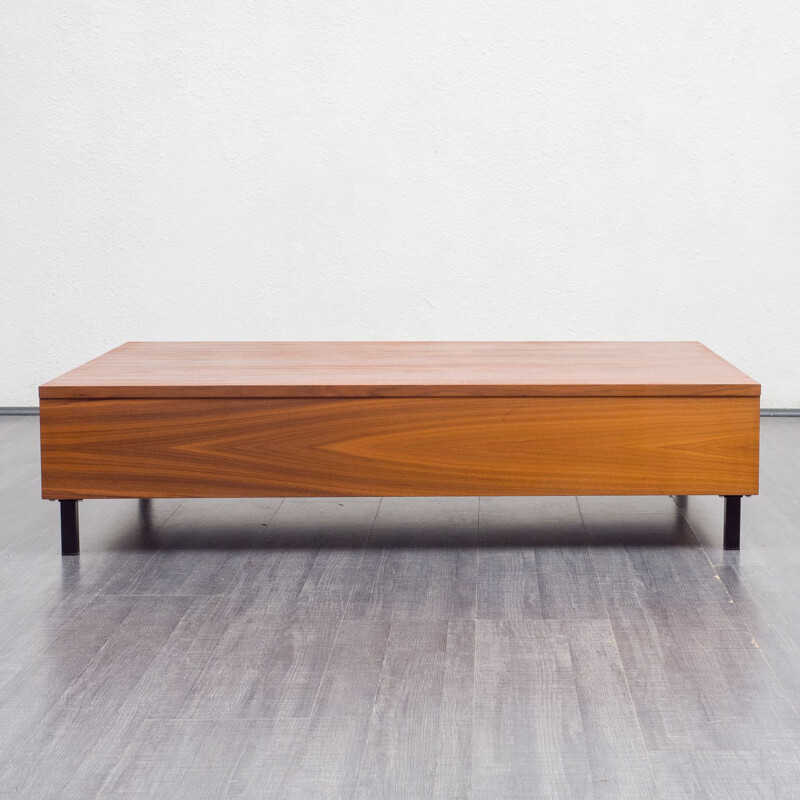 Vintage walnut coffee table, 1960s