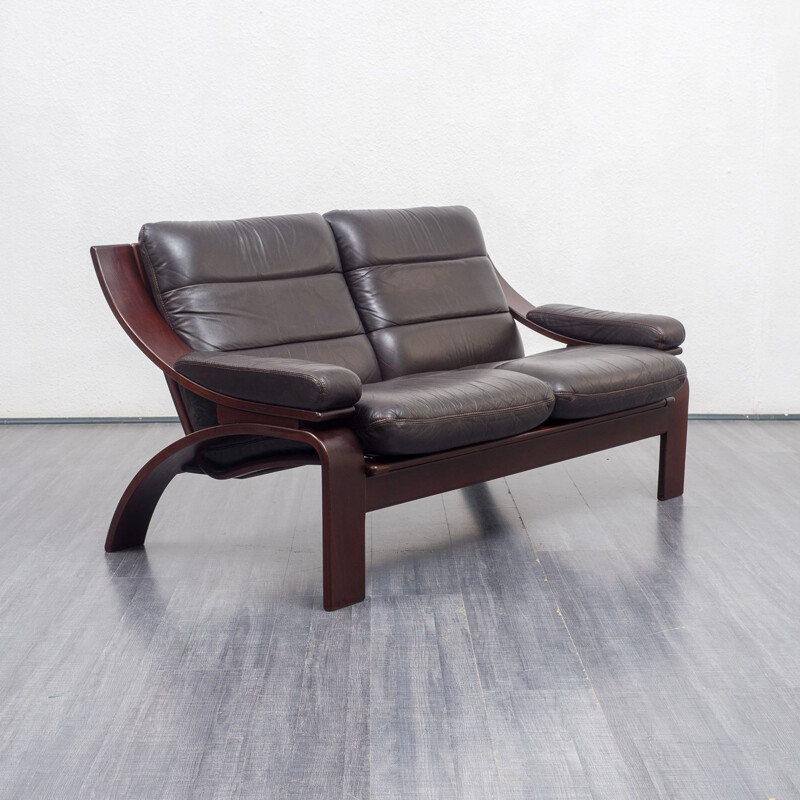 Vintage leather sofa, 1970s