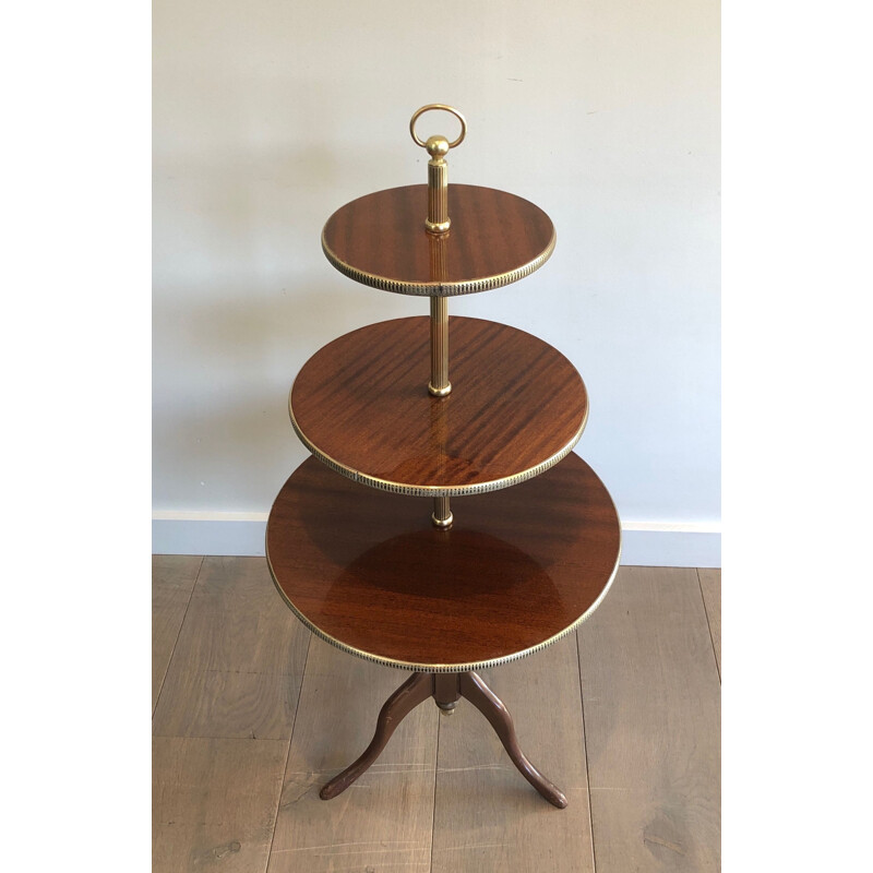 Vintage triple top table, France 1940