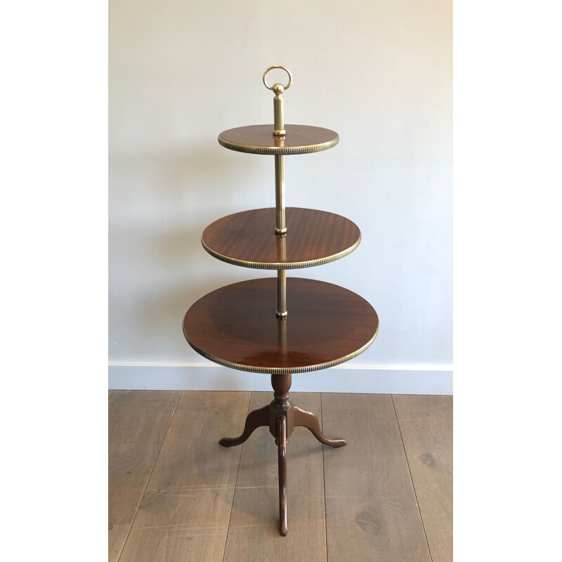 Vintage triple top table, France 1940