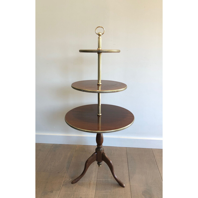 Vintage triple top table, France 1940