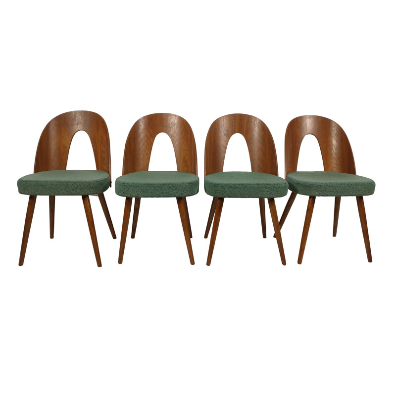 Lot de 4 chaises vintage par Antonin Suman pour Tatra, 1960