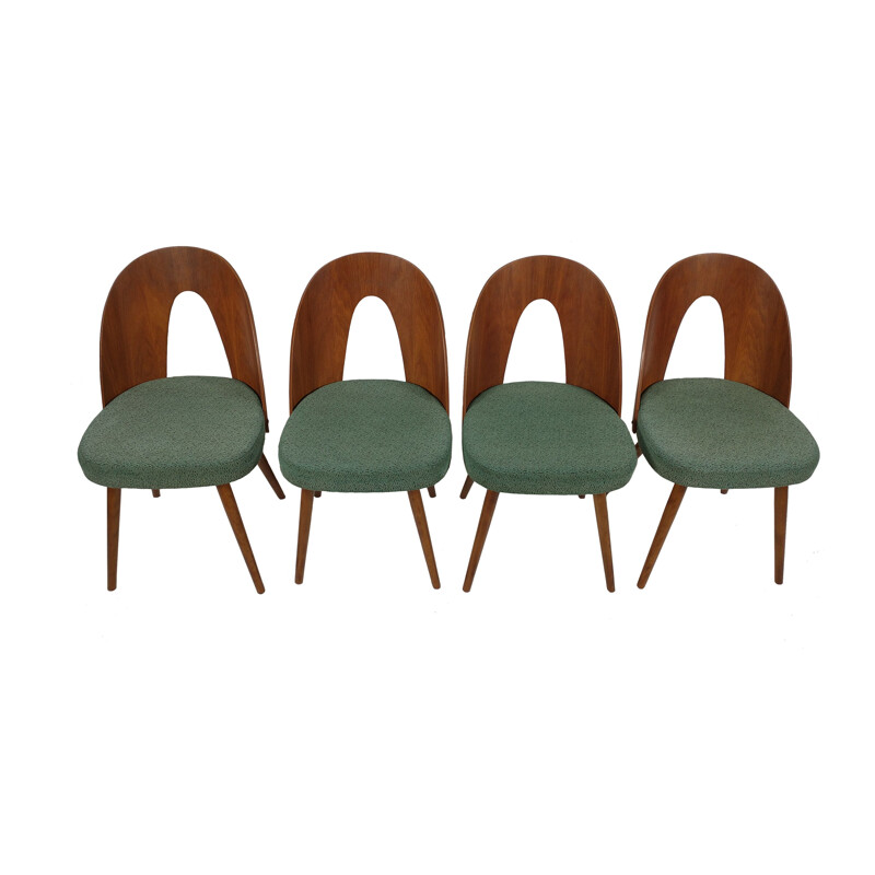 Lot de 4 chaises vintage par Antonin Suman pour Tatra, 1960