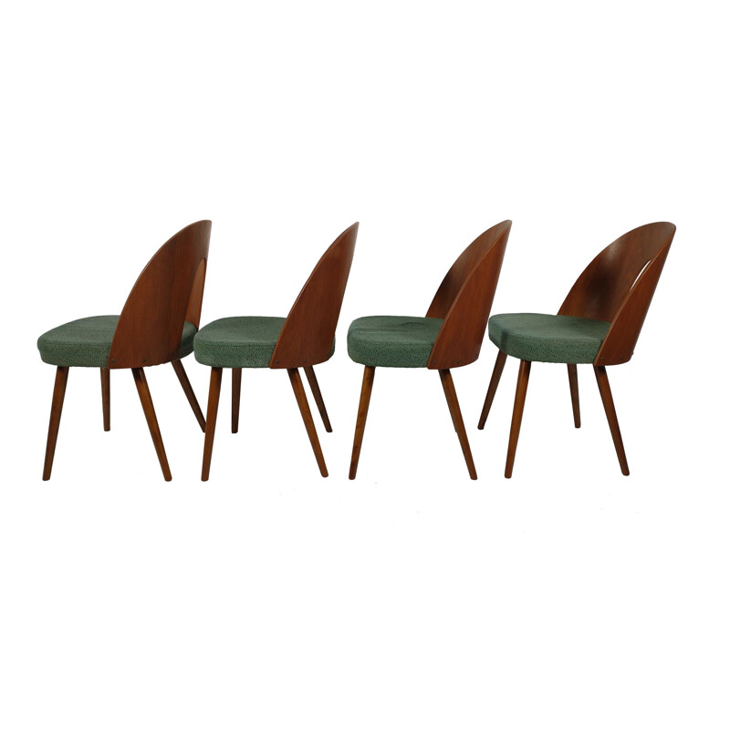 Lot de 4 chaises vintage par Antonin Suman pour Tatra, 1960