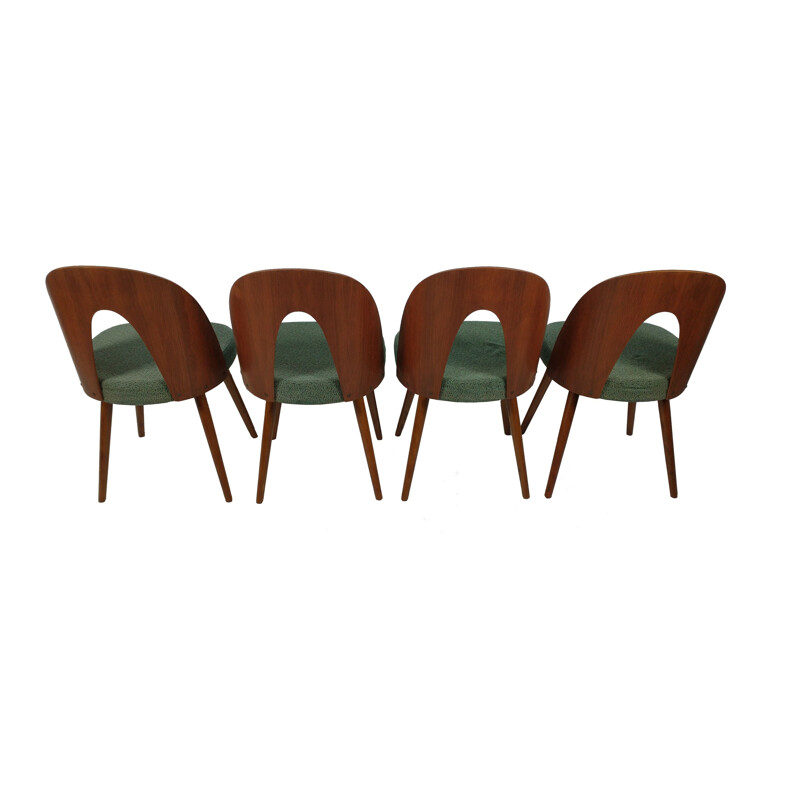 Lot de 4 chaises vintage par Antonin Suman pour Tatra, 1960